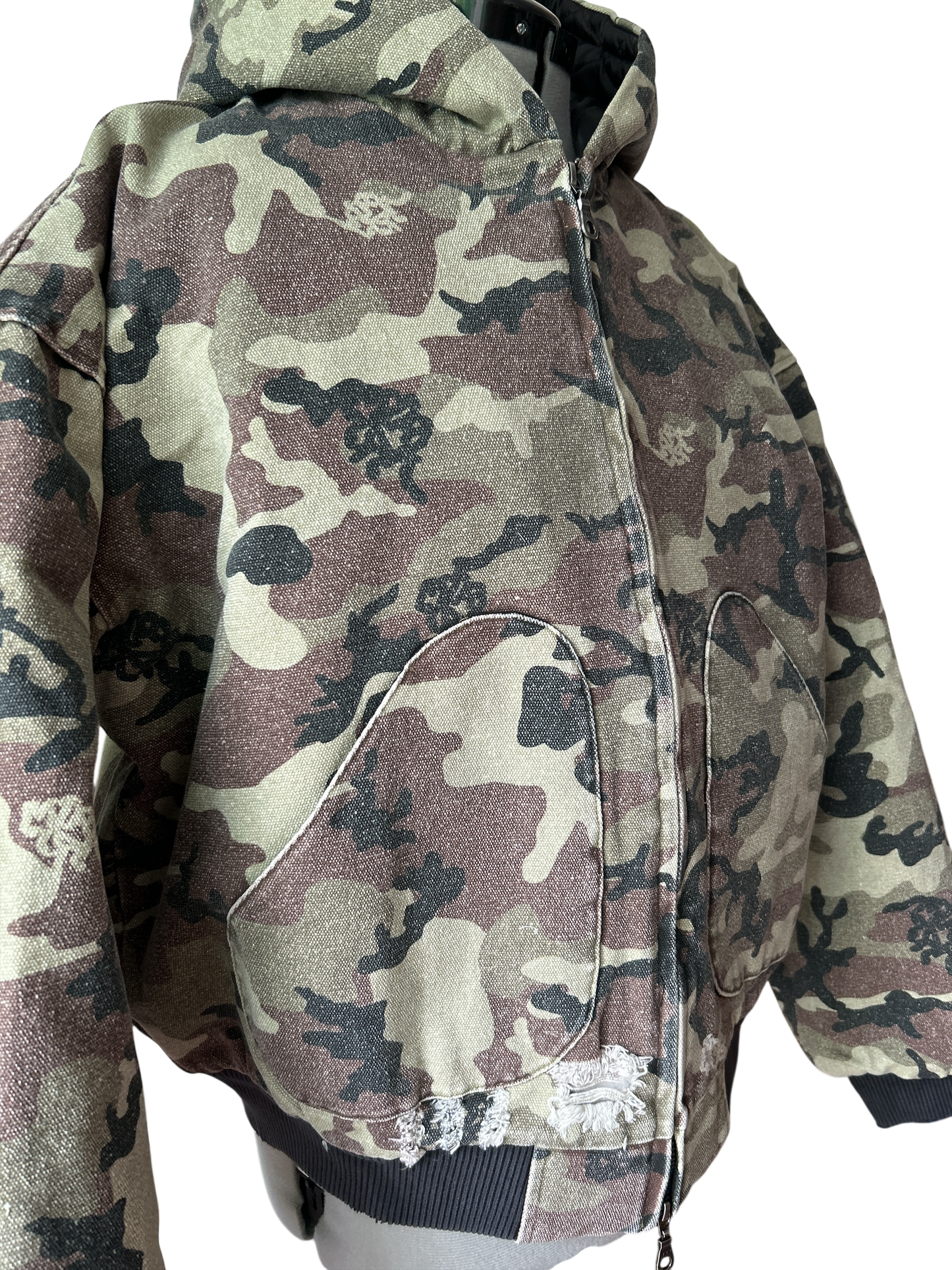 METRAMETRA CAMO HOODIE PREMIUM STREETWEAR JACKET NEW WITH TAGS SIZE.SMALL.