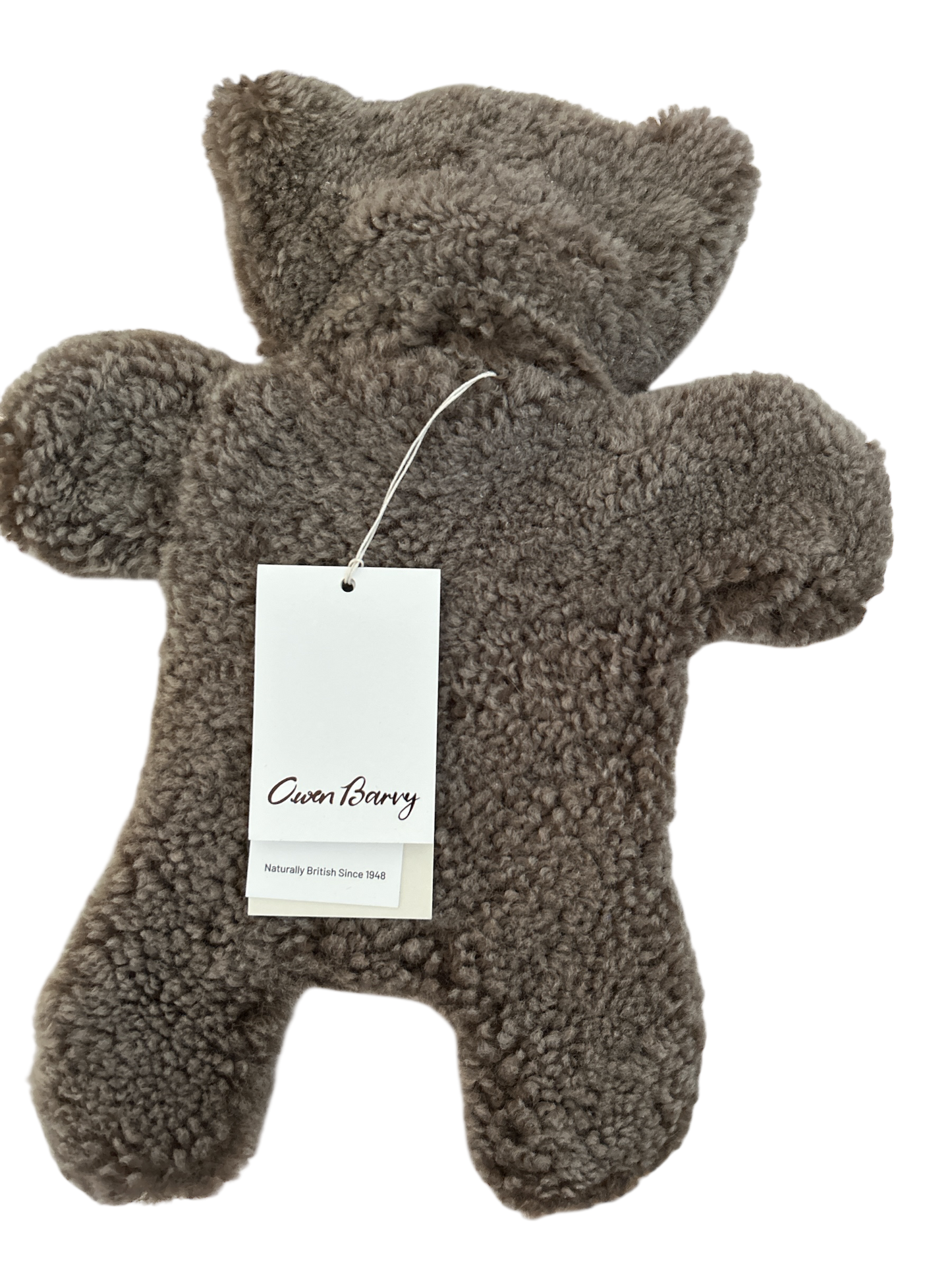 OWEN BARRY “ERIC Jr” BRITISH GRAPHITO GREY FLAT HOT WATER BOTTLE. NEW WITH TAGS