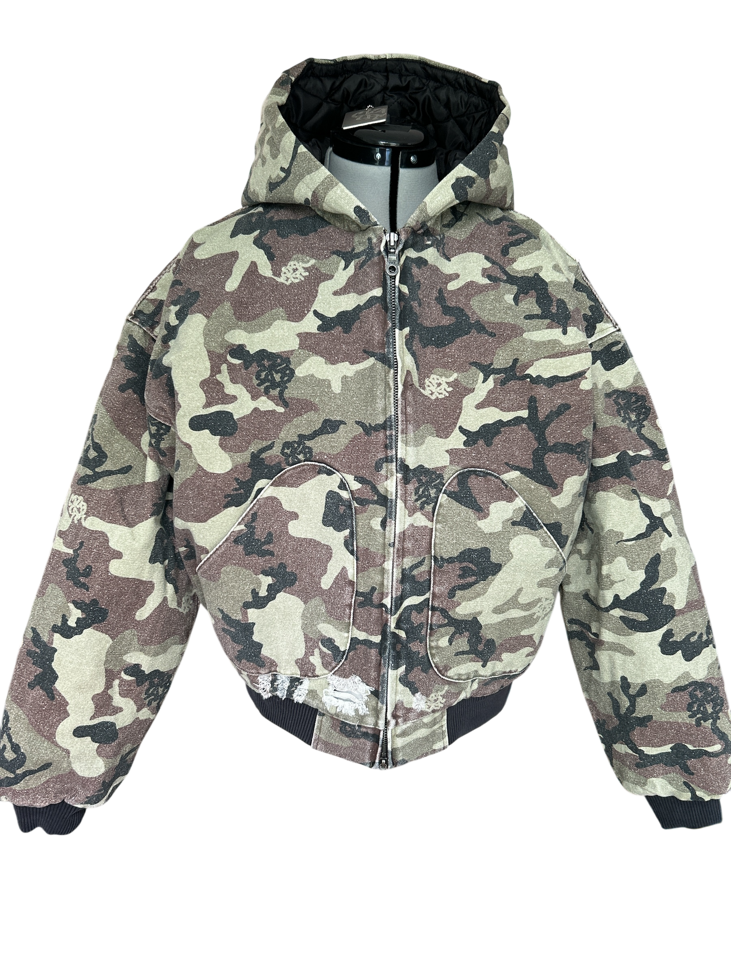 METRAMETRA CAMO HOODIE PREMIUM STREETWEAR JACKET NEW WITH TAGS SIZE.SMALL.