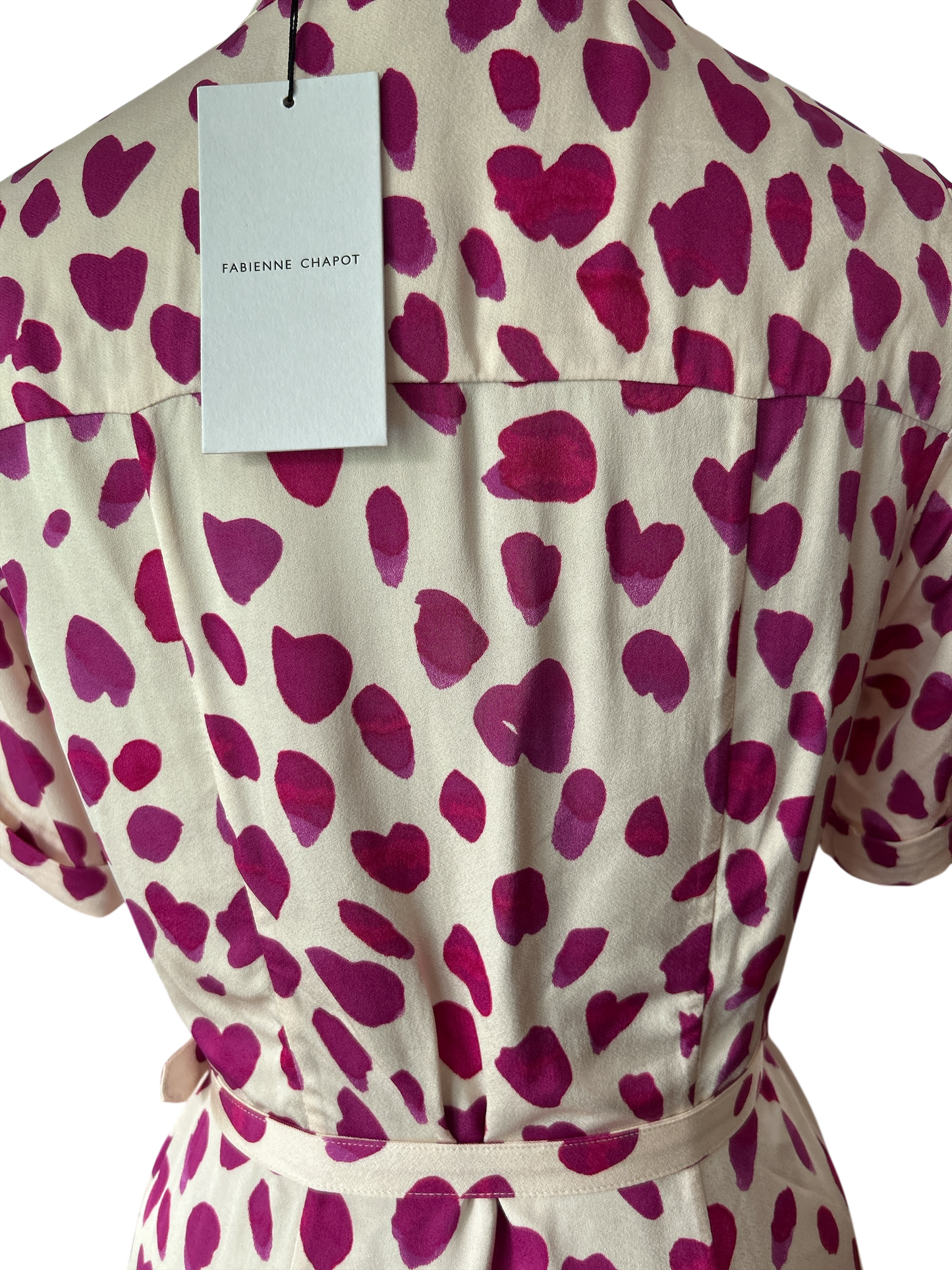 NEW WITH TAGS. FABIENNE CHAPOT MILA DRESS HAPPY LEOPARD Size Small 6/8 UK.
