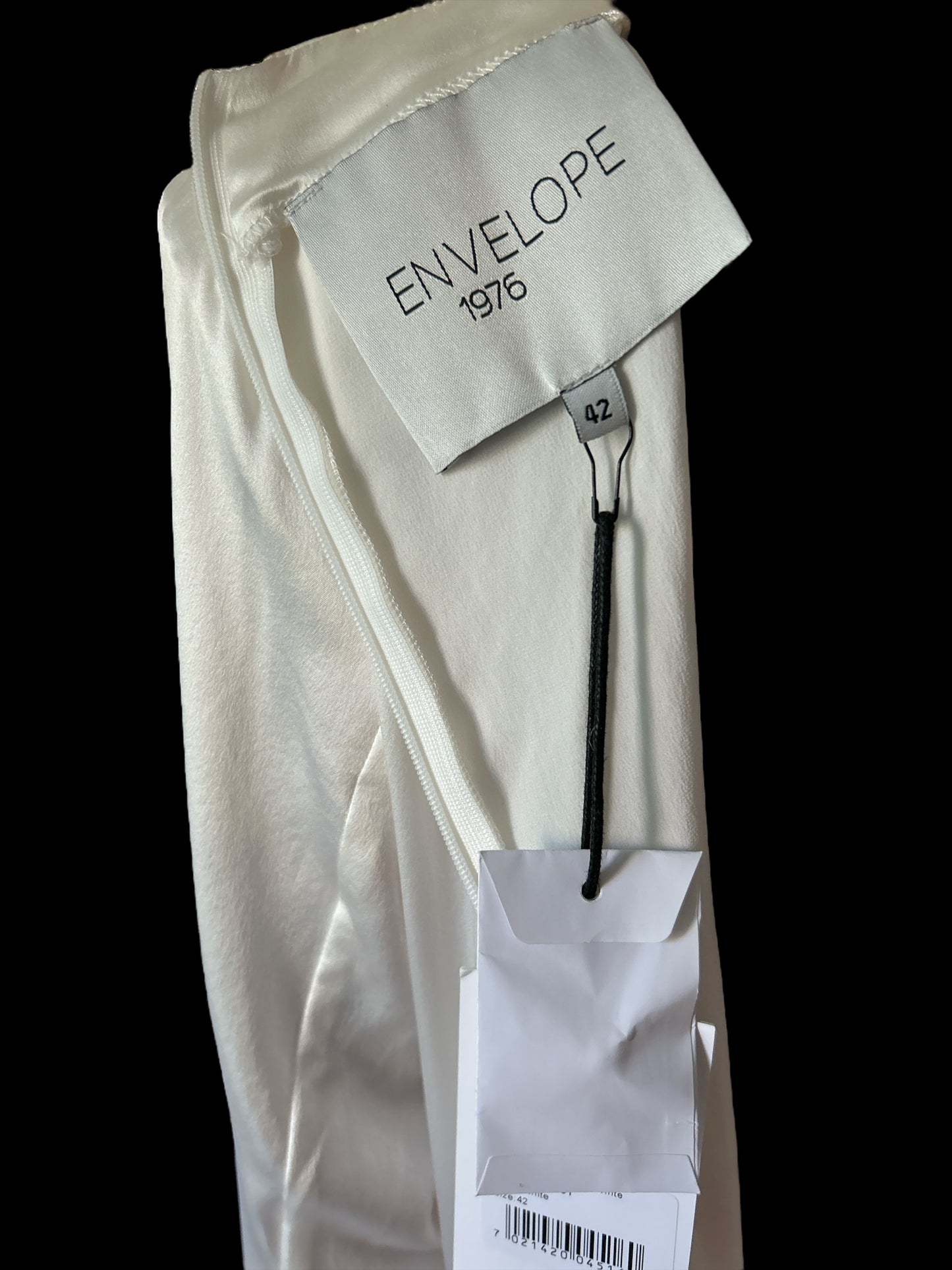 ENVELOPE 1976. TOSCANA BELTED SILK-CHARMEUSE MIDI DRESS. NEW WITH TAGS. EU 40 UK 12