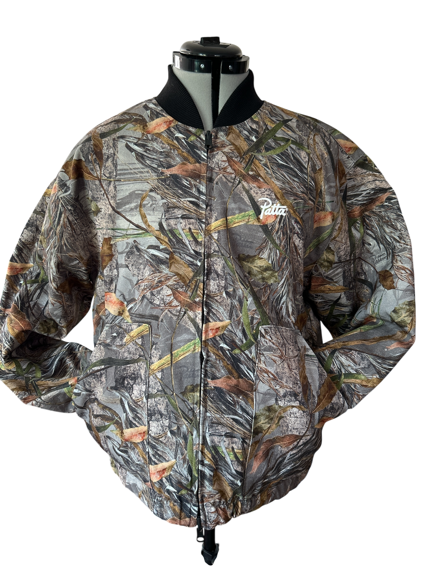 MENS REVERSIBLE PATTA BOMBER JACKET NATURE/ORANGE SIZE SMALL NEW WITH TAGS.
