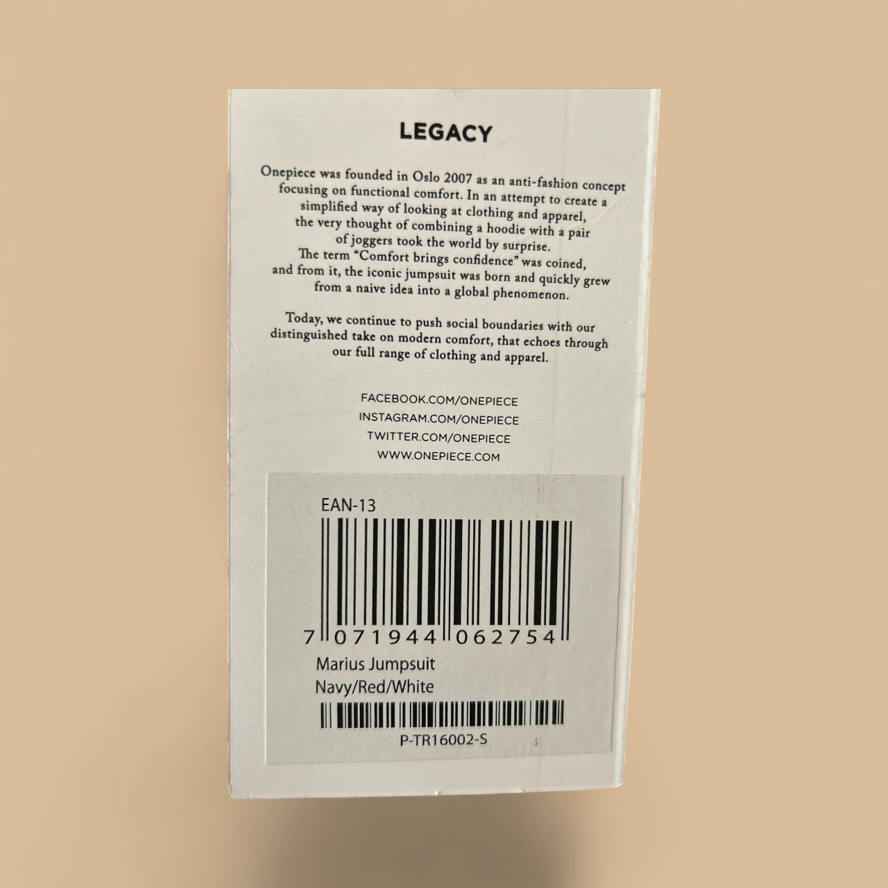 UNISEX ONEPIECE LEGACY SUIT IN SMALL. MARIUS DESIGN NEW WITH TAGS RRP £209!