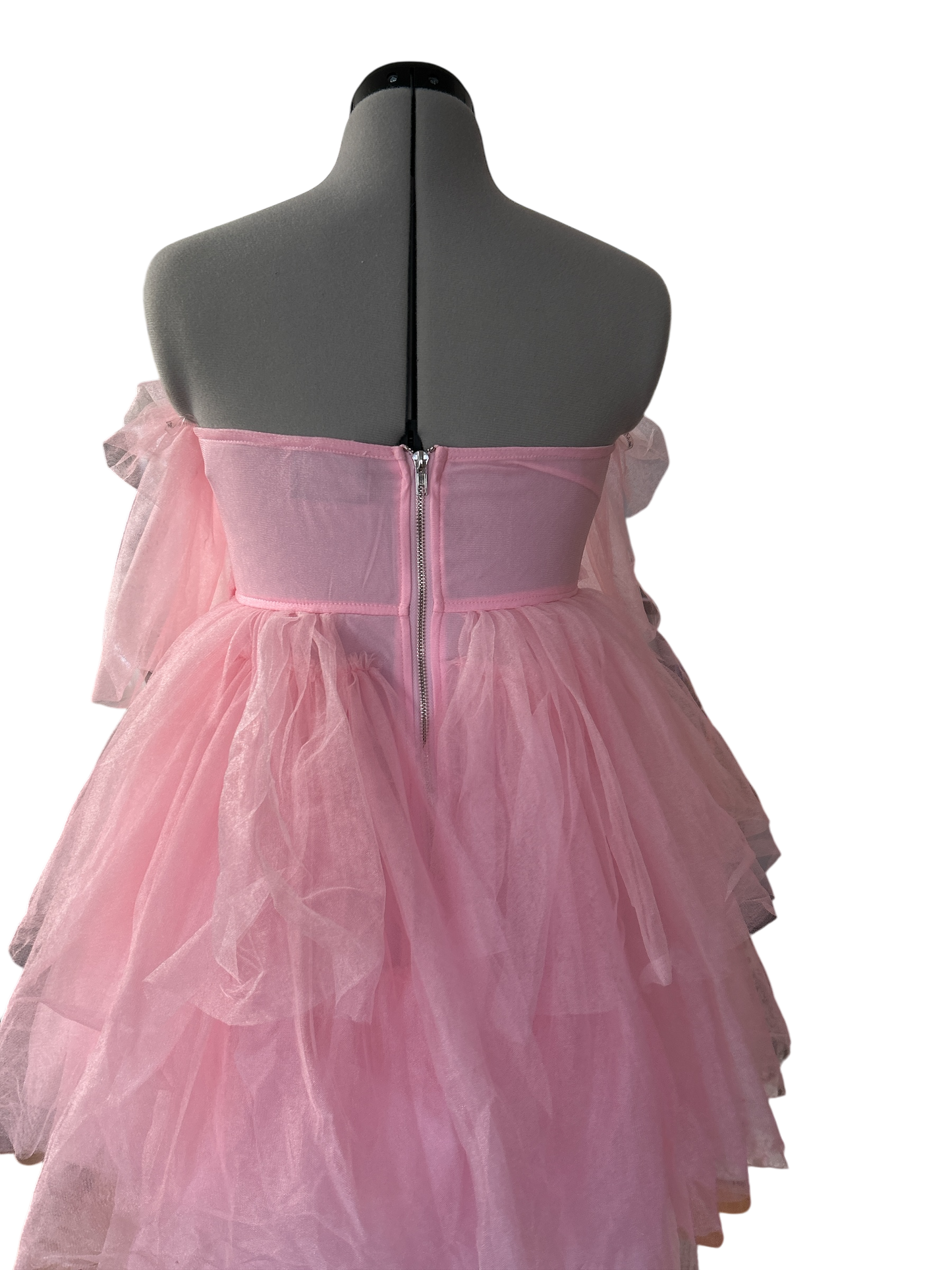 MODERN DAY COLLECTION PINK TULLE OFF SHOULDER NEW Without Tags.