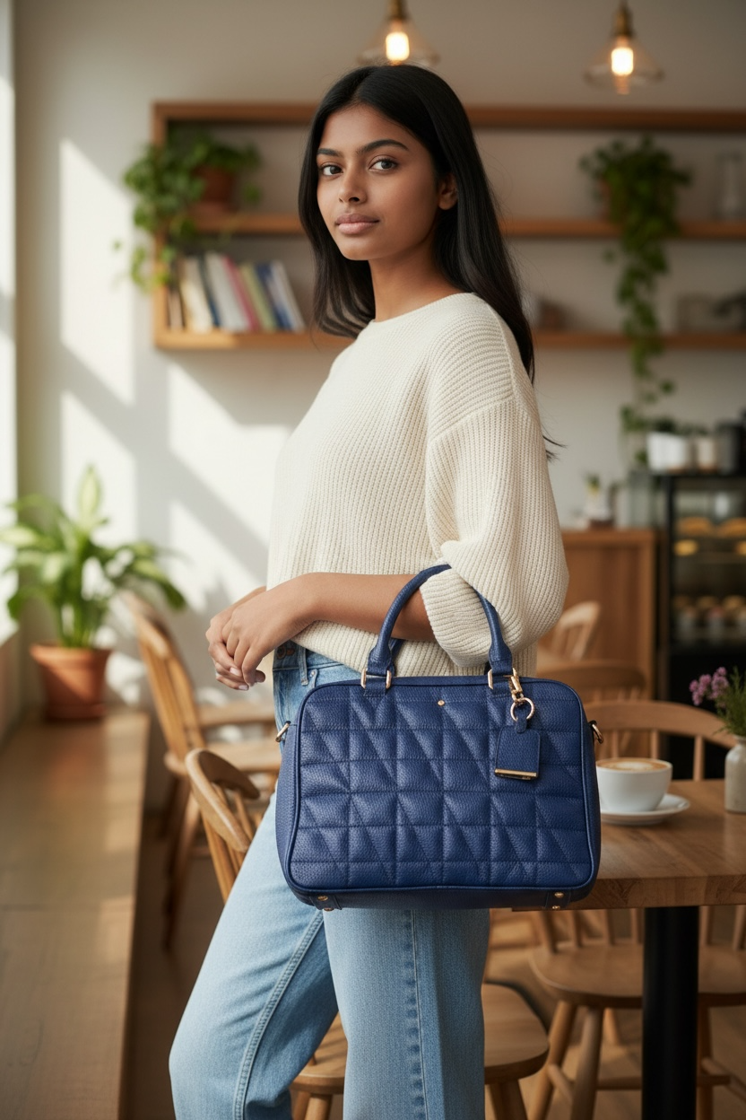 WOMENS GEOX NAVY "BLUETTE" “NARCISIA” HANDBAG NEW AND TAGGED