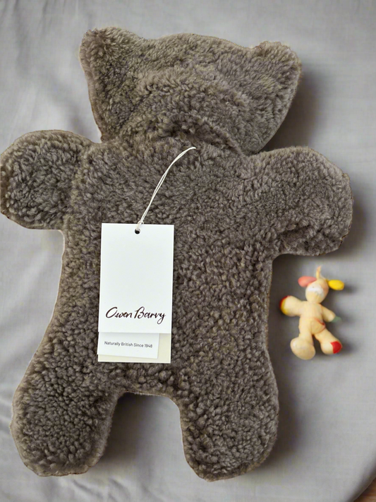 OWEN BARRY “ERIC Jr” BRITISH GRAPHITO GREY FLAT HOT WATER BOTTLE. NEW WITH TAGS
