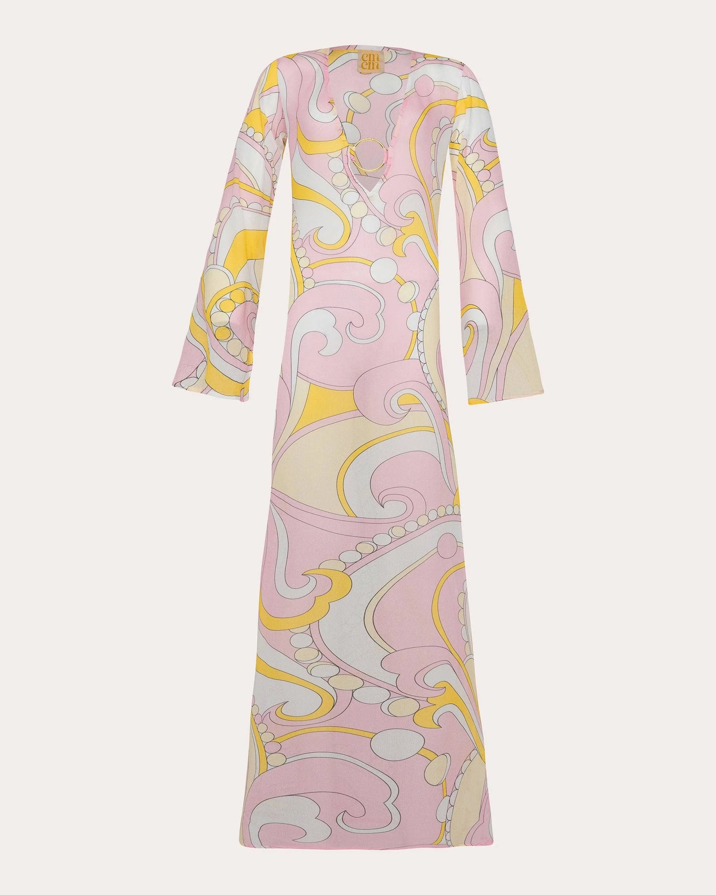 NEW WITH TAGS CIN CIN CIRQUE PRINT TOTEM MAXI DRESS IN SMALL. RRP:$270!