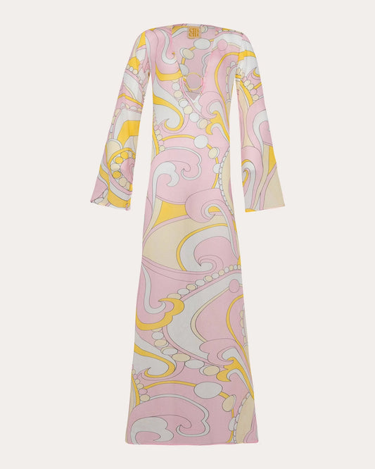 NEW WITH TAGS CIN CIN CIRQUE PRINT TOTEM MAXI DRESS IN SMALL. RRP:$270!