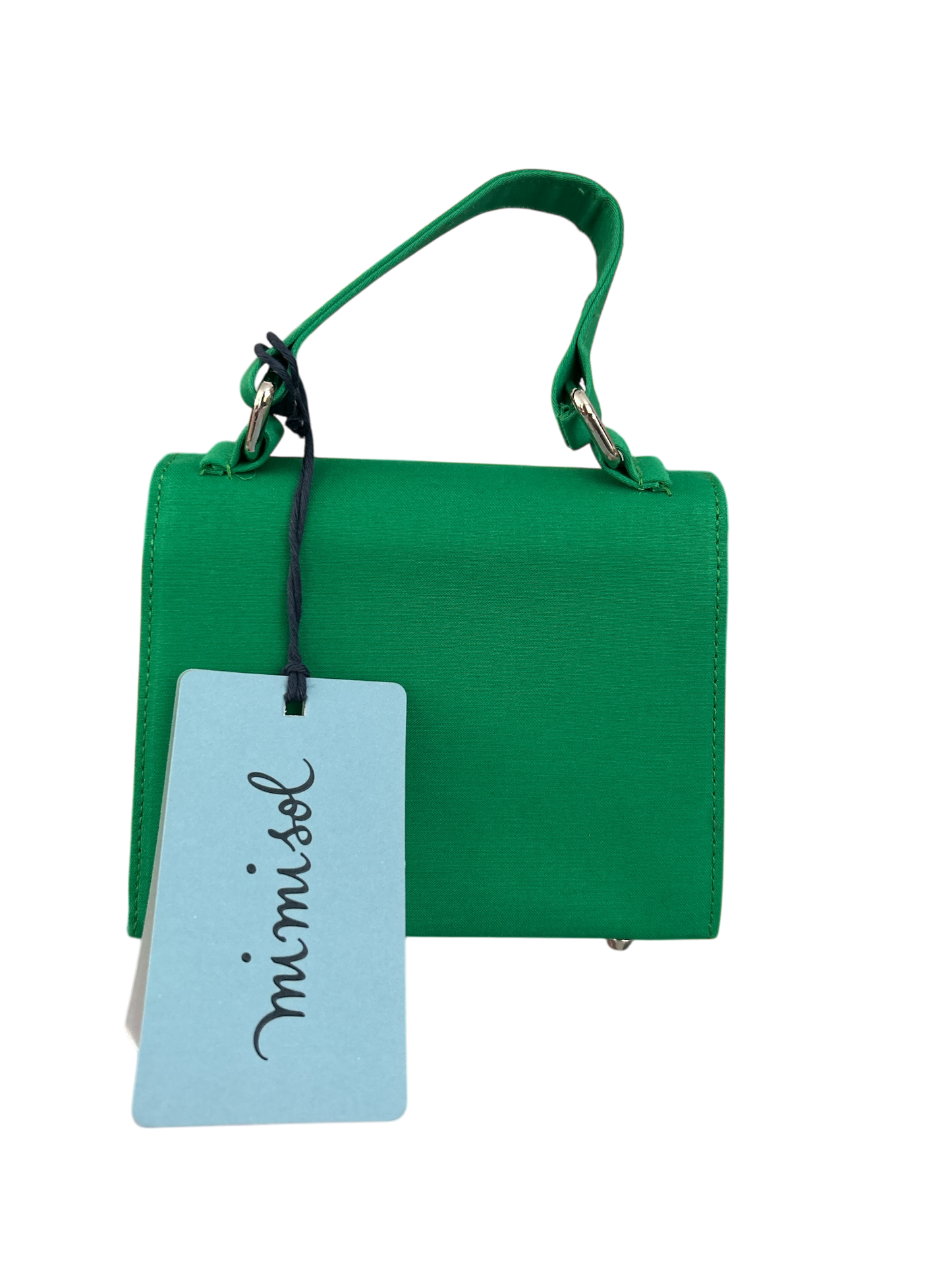 CHILDS MI MI SOL MINI GREEN HANDBAG NEW TAGGED DUST BAG 20 X 16 X 4.5CM.
