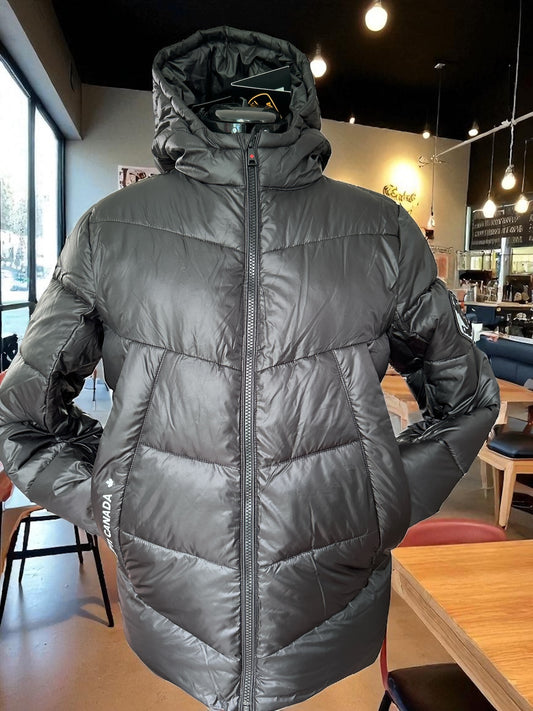 NEW WITH TAGS. ZAVETTI CANADA JET BLACK JACKET, JN MERCIATO PUFFER UK SIZE:XL RRP: £120.00