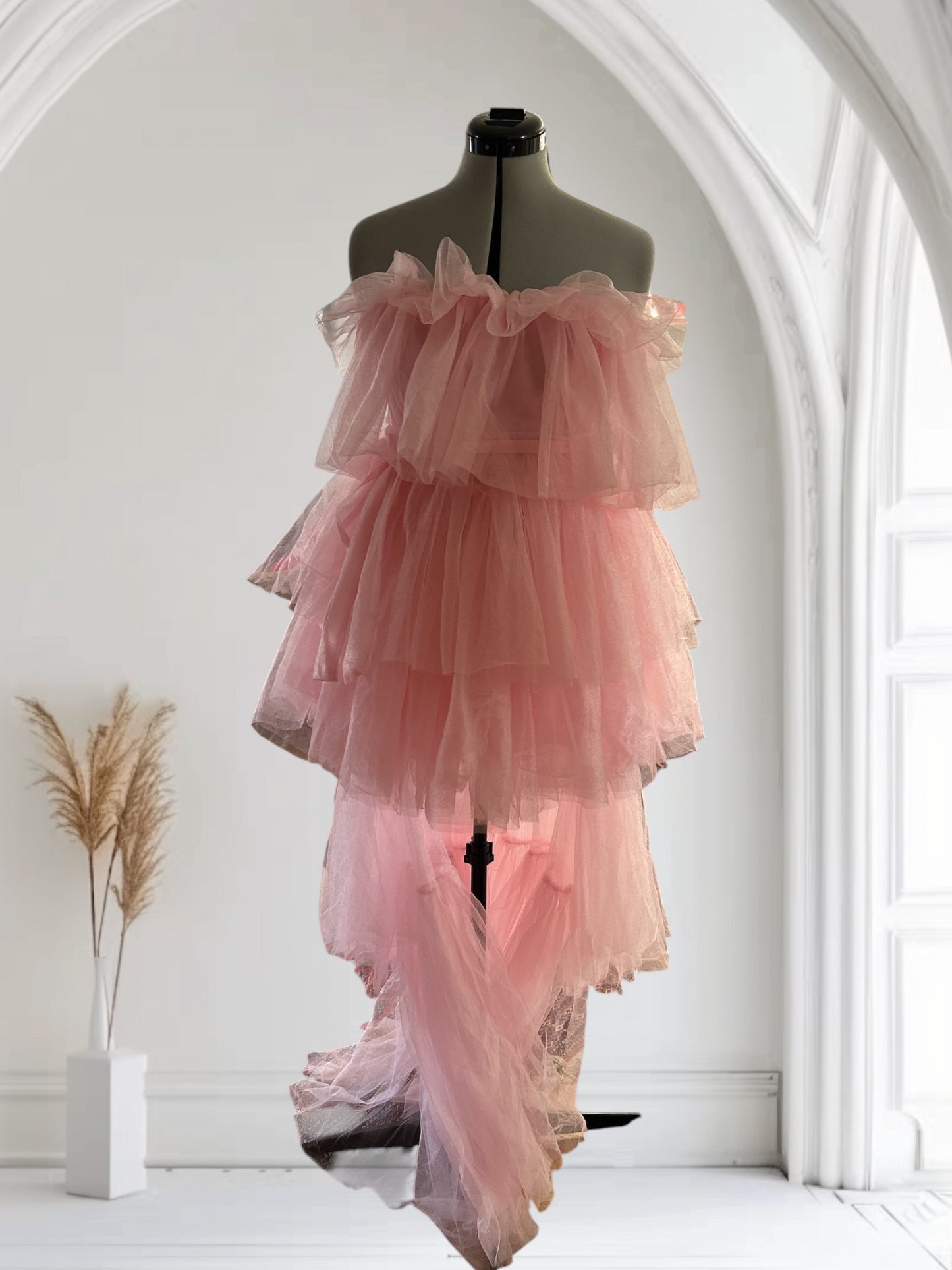 MODERN DAY COLLECTION PINK TULLE OFF SHOULDER NEW Without Tags.