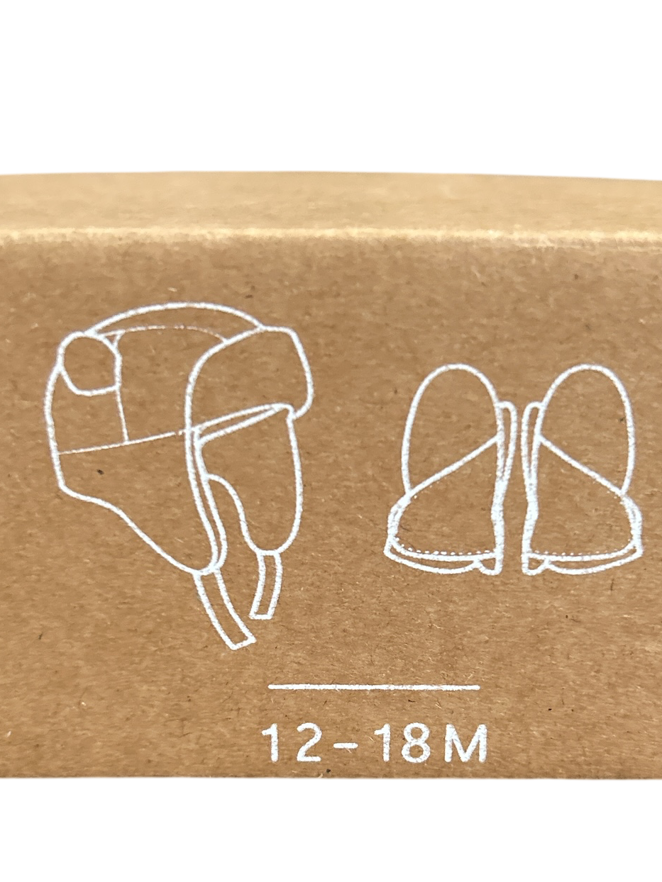 BABY 7AM ENFANT CLUB SHERPA HAT & MITTENS SET SUPER SOFT NEW BOXED