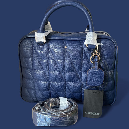 WOMENS GEOX NAVY "BLUETTE" “NARCISIA” HANDBAG NEW AND TAGGED