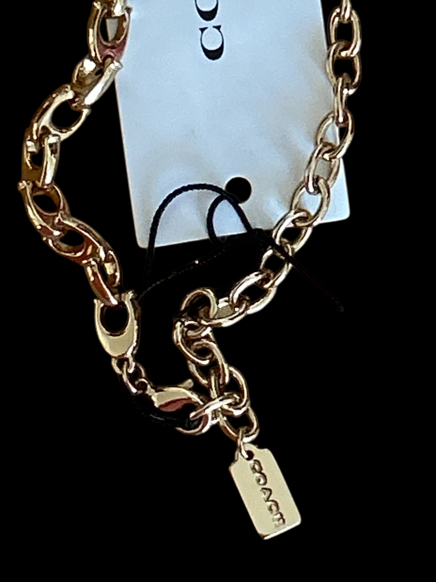COACH SCULPTED LINK BRACELET/NECK CHAIN NEW TAGGED.
