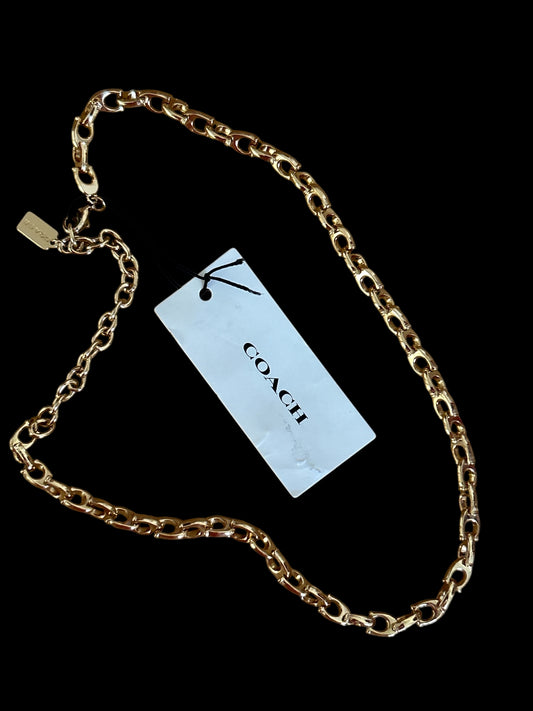 COACH SCULPTED LINK BRACELET/NECK CHAIN NEW TAGGED.