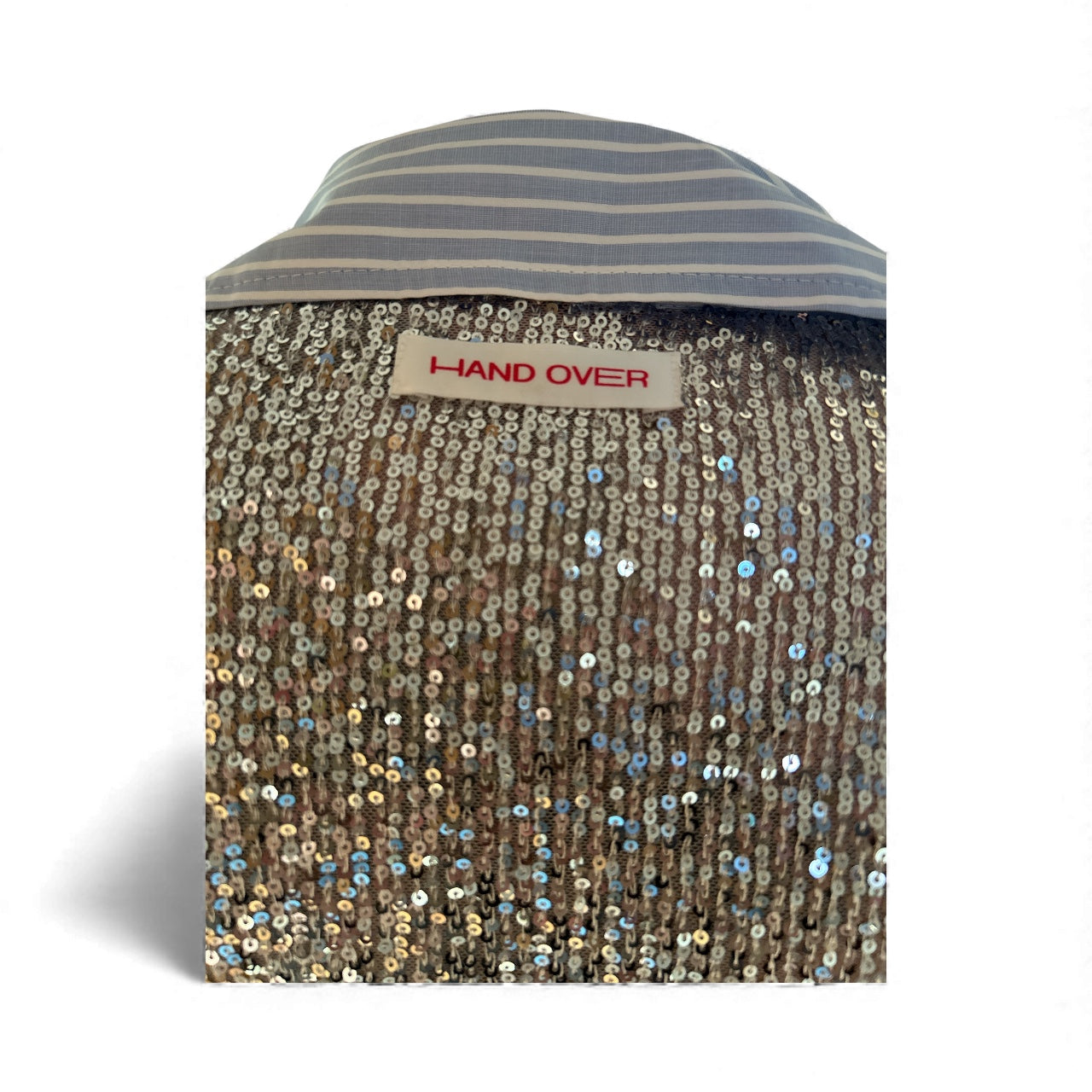 Women’s “Hand Over” Ex-Boyfriend Sequins Shirt UK Medium RRP£120.00. Without Label, NEW.