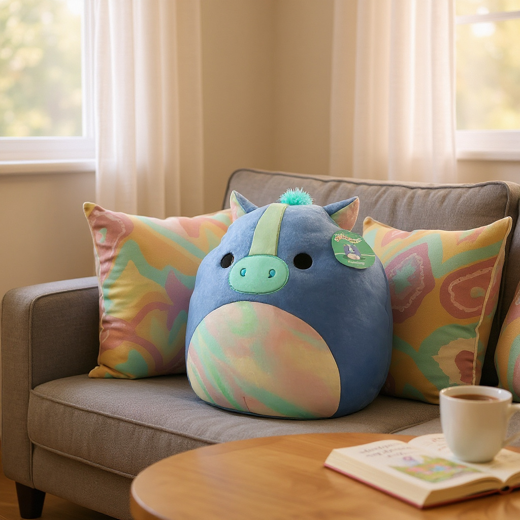 SQUISHMALLOW “ROMANO” LARGE SEAHORSE PLUSHIE 16 INCHES BIG RRP£25.00.