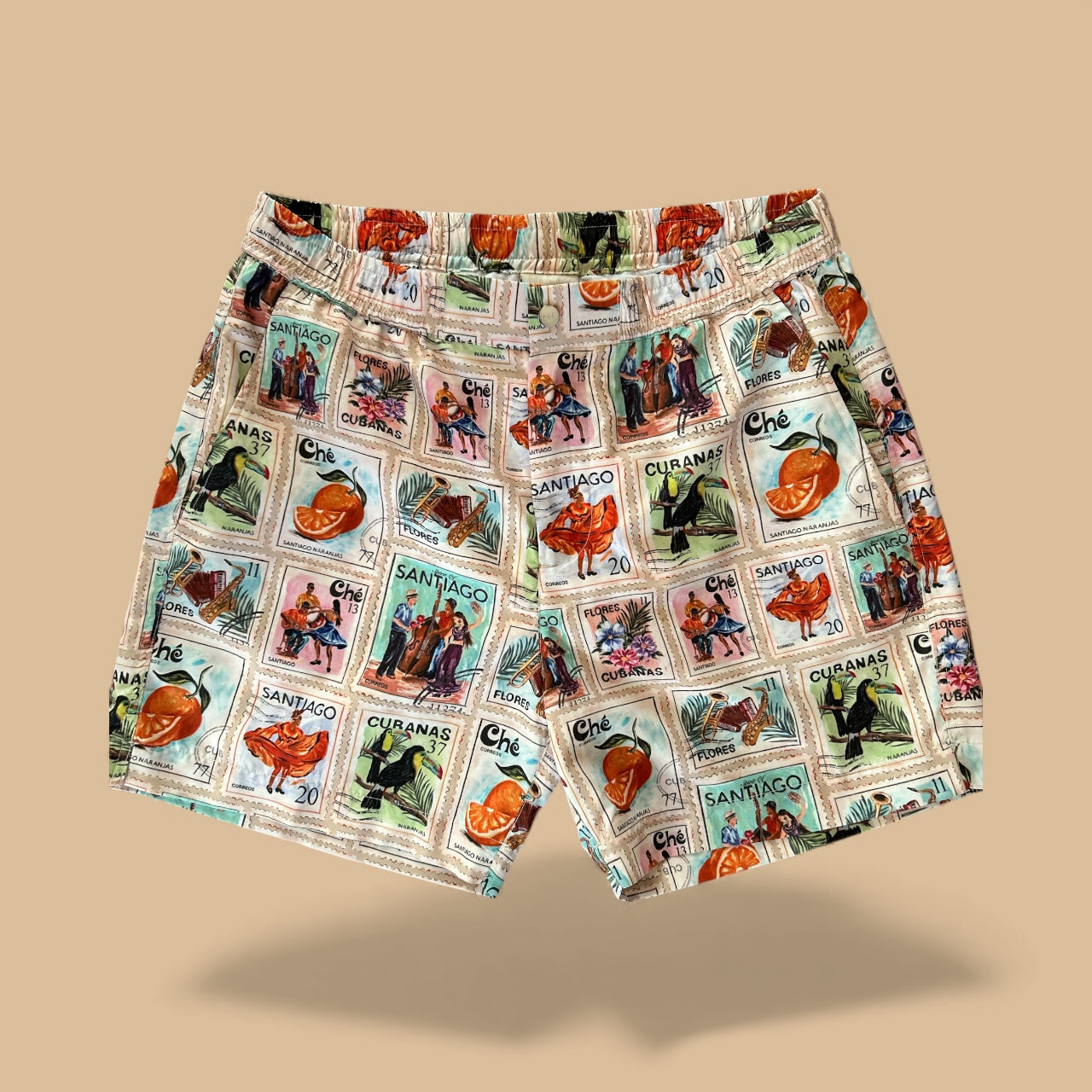 CHESTUDIOS ESTAMPILLAS PRINTED SWIM SHORTS IN SIZE MEDIUM RRP:£145!