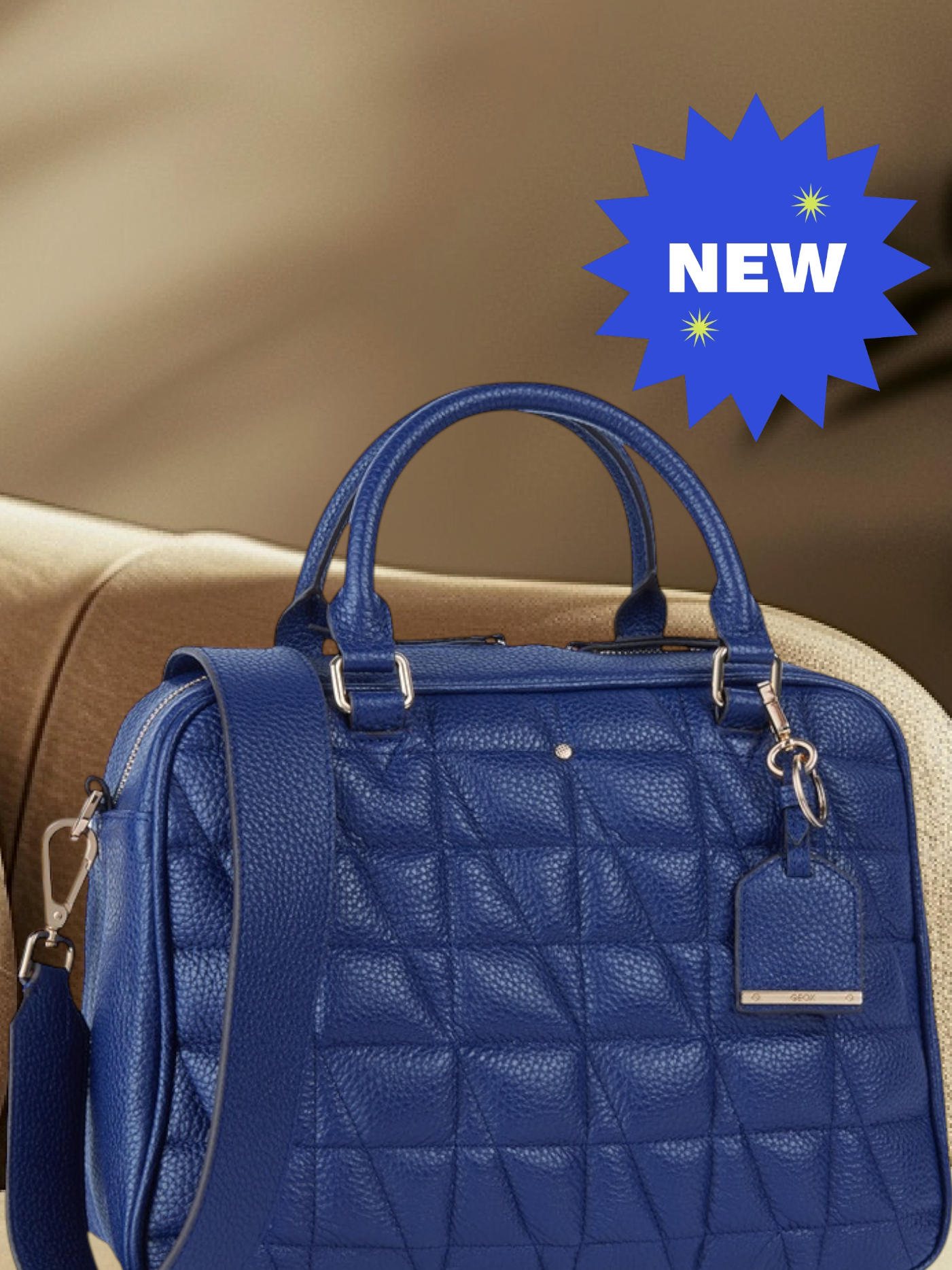 WOMENS GEOX NAVY "BLUETTE" “NARCISIA” HANDBAG NEW AND TAGGED