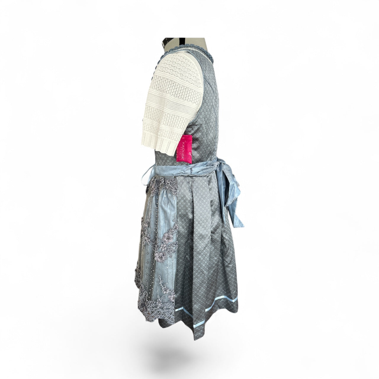 NEW WITH TAGS A KRUGER (GERMAN) TRADITIONAL DIRNDL DRESS WITH APRON. RRP:€379.95. “THE OKTOBERFEST BEER FESTIVAL DRESS”