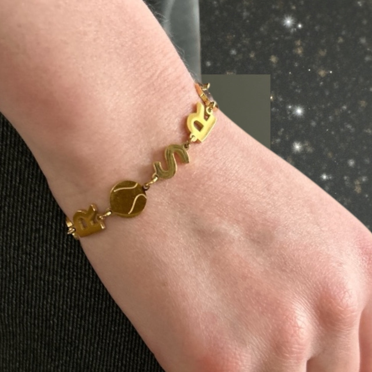 WOMANS BRACELET SPORTY & RICH (SR) TENNIS BRACELET NEW STUNNING!