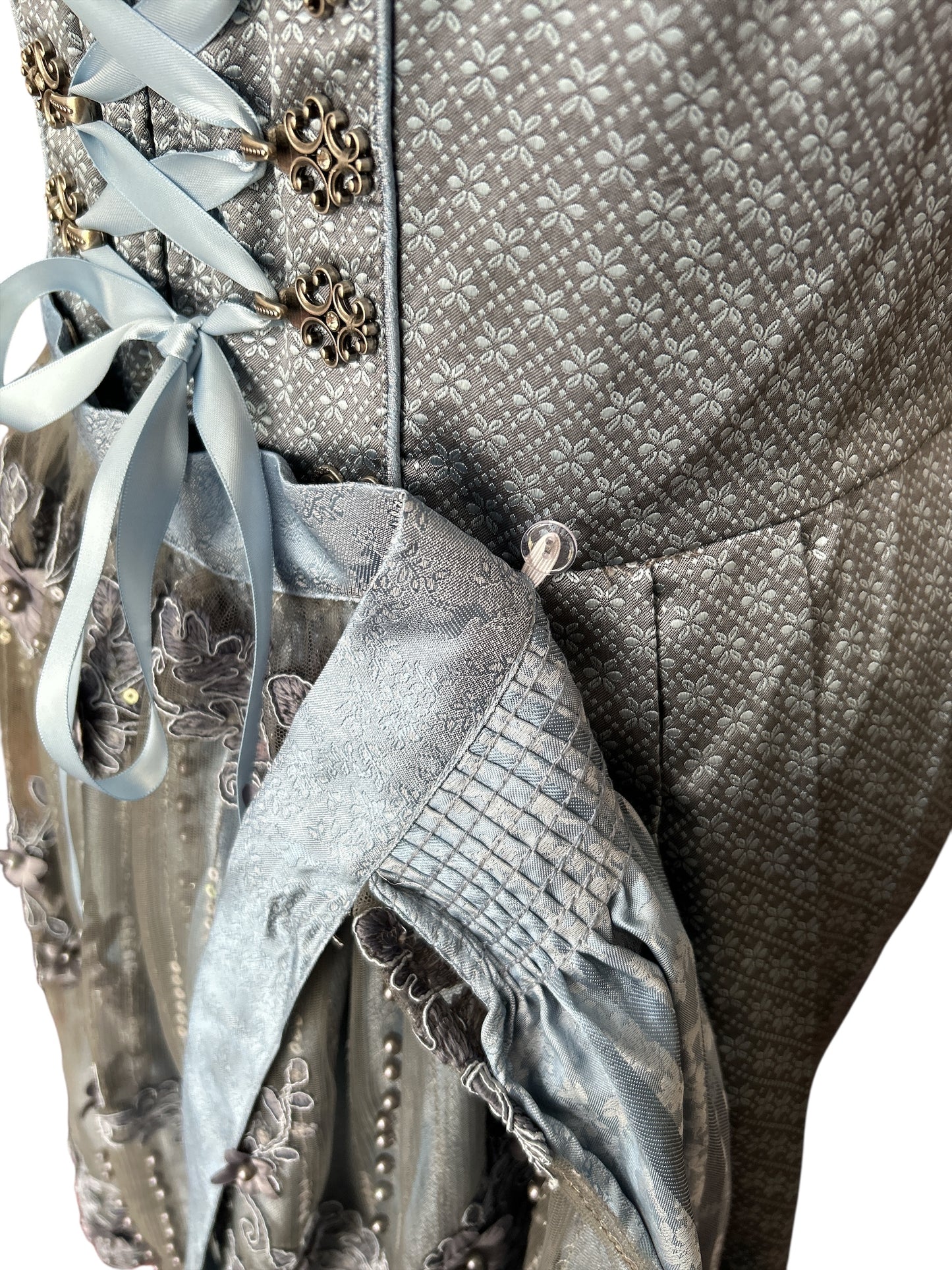 NEW WITH TAGS A KRUGER (GERMAN) TRADITIONAL DIRNDL DRESS WITH APRON. RRP:€379.95. “THE OKTOBERFEST BEER FESTIVAL DRESS”