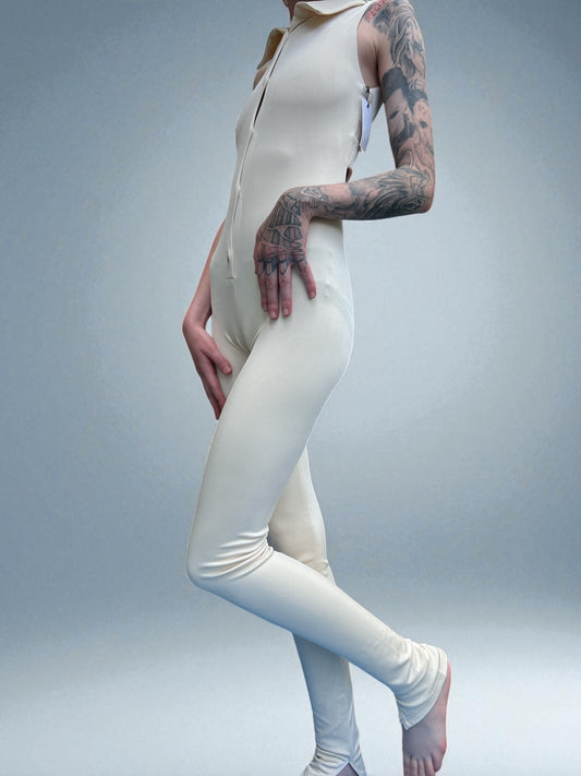 MSE by MRN ESTELLA JUMPSUIT IN CREAM SIZE XS UK 6/8. BRAND NEW WITH TAGS.