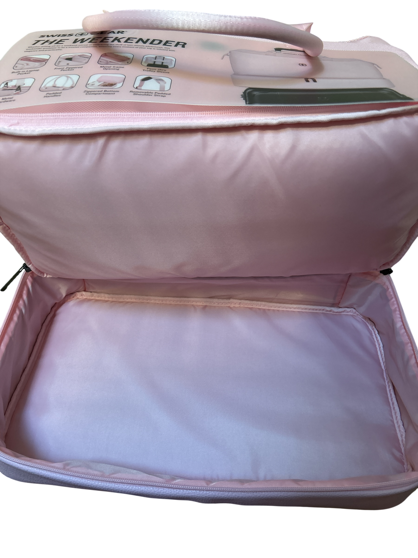 THE WEEKENDER TRAVEL TOTE BAG IN BLUSH (PINK) by SWISSGEAR. NEW WITH TAGS.