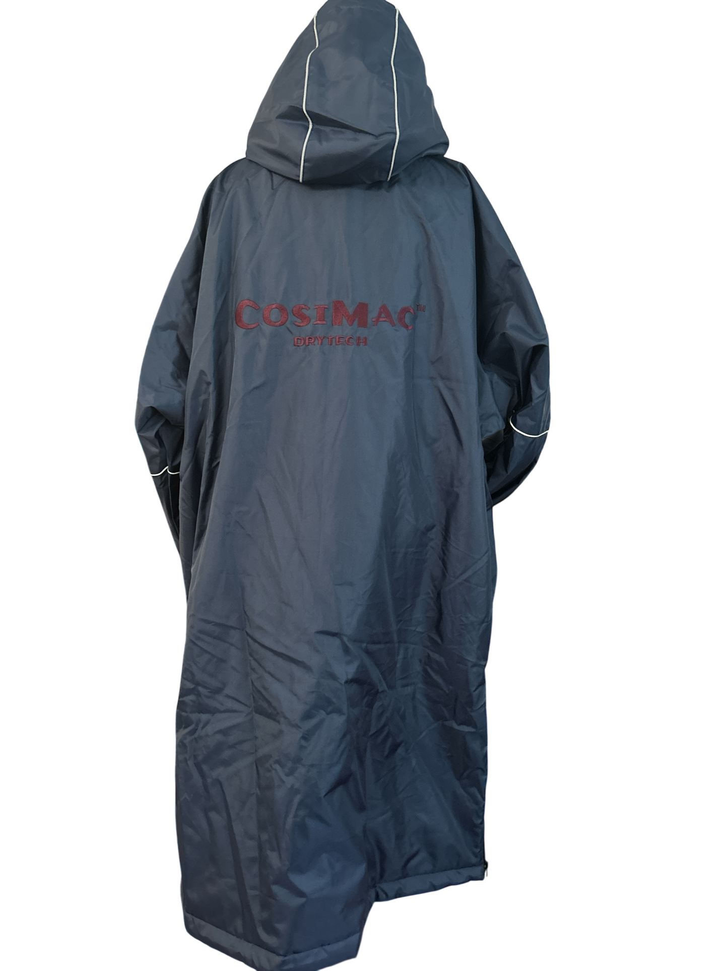 NEW WITH TAGS, COSIROBE FLEX WATERPROOF DRY CHANGING ROBE MIDNIGHT NAVY. SIZE LARGE. HOODED.