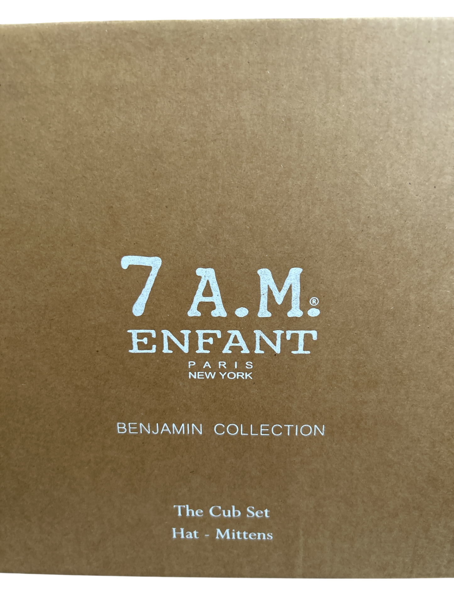 BABY 7AM ENFANT CLUB SHERPA HAT & MITTENS SET SUPER SOFT NEW BOXED