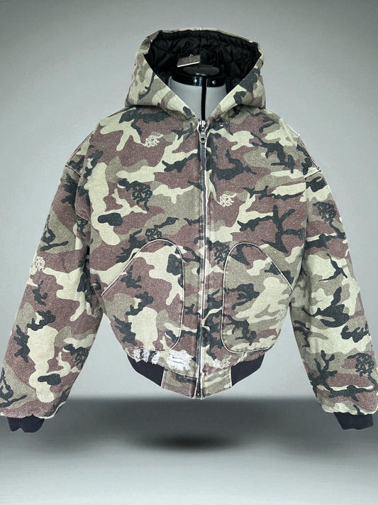METRAMETRA CAMO HOODIE PREMIUM STREETWEAR JACKET NEW WITH TAGS SIZE.SMALL.