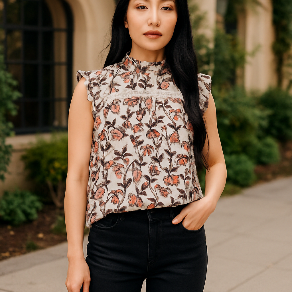 WOMENS INDI & COLD SUSTAINABILITY PROJECT IN MEDIUM BLOUSE NEW TAGGED