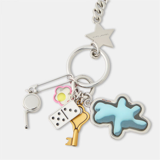 Marc Jacobs The Sticker Charm Keychain New with Marc Jacob Mini Bag.