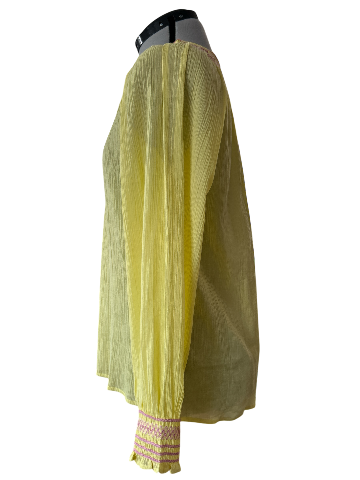 MARIA DELAORDEN WOMENS YELLOW SUNSHINE TOP UK 12/14 (M) NEW TAGGED RRP: e115.00