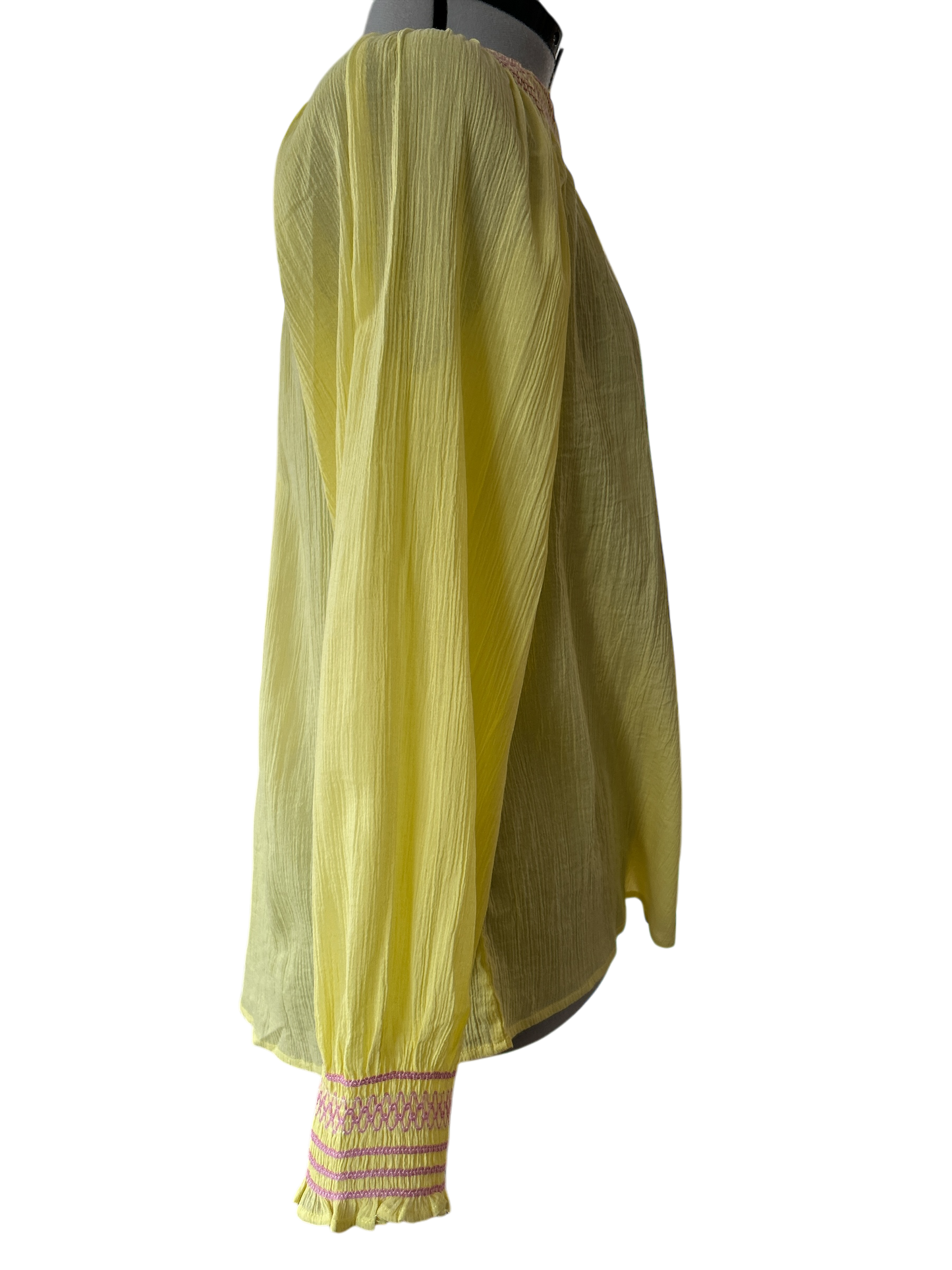 MARIA DELAORDEN WOMENS YELLOW SUNSHINE TOP UK 12/14 (M) NEW TAGGED RRP: e115.00