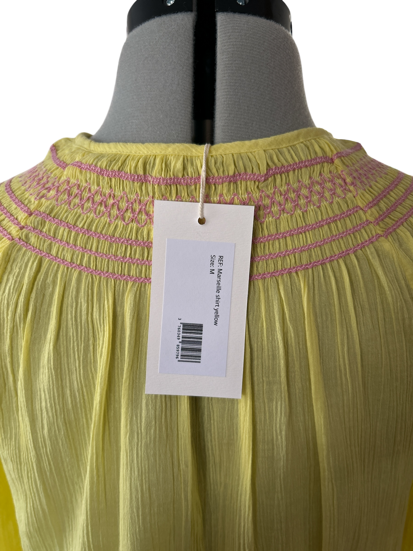 MARIA DELAORDEN WOMENS YELLOW SUNSHINE TOP UK 12/14 (M) NEW TAGGED RRP: e115.00