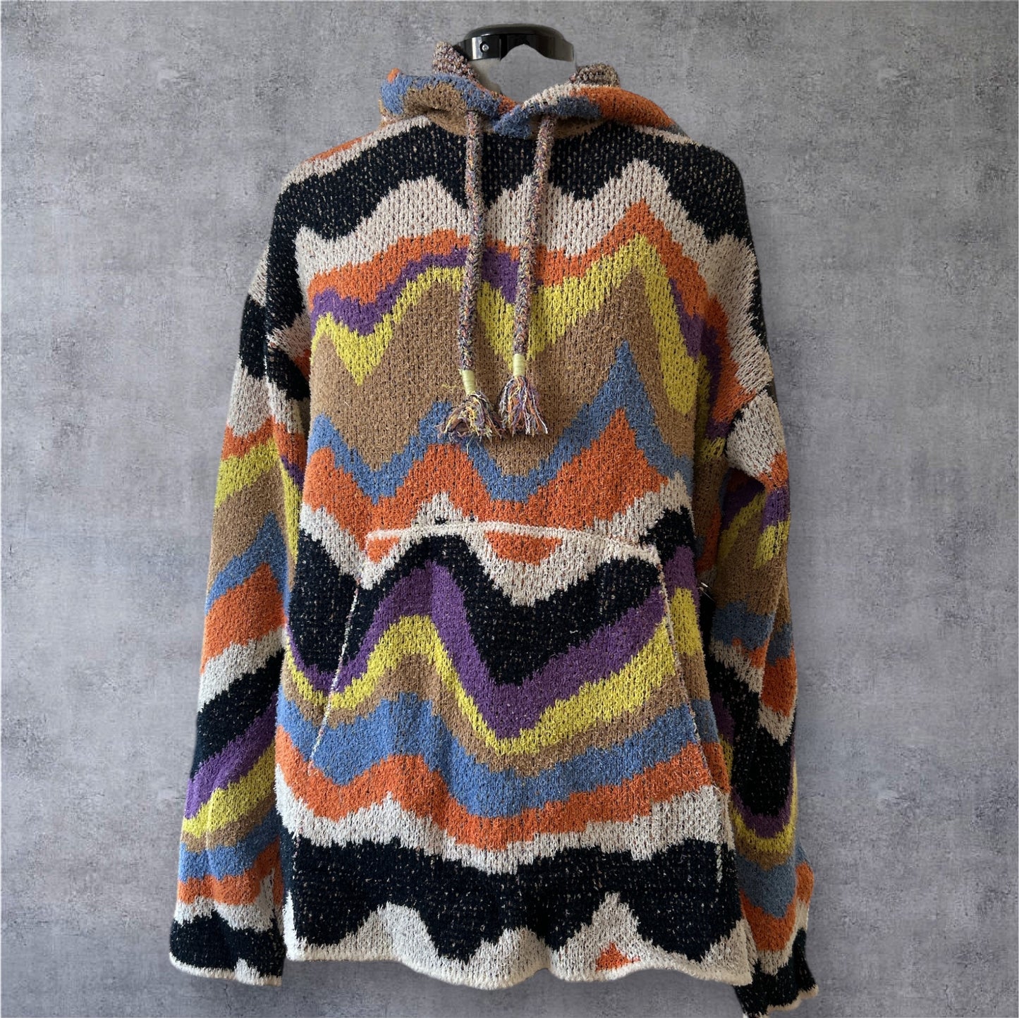 MENS ROBERTO COLLINA HOODED MULTI TOP UNISEX UK MEDIUM NEW & TAGGED