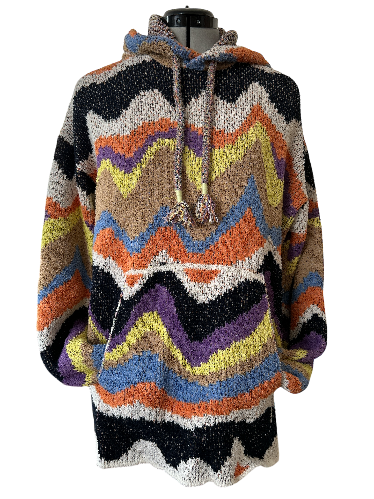 MENS ROBERTO COLLINA HOODED MULTI TOP UNISEX UK MEDIUM NEW & TAGGED