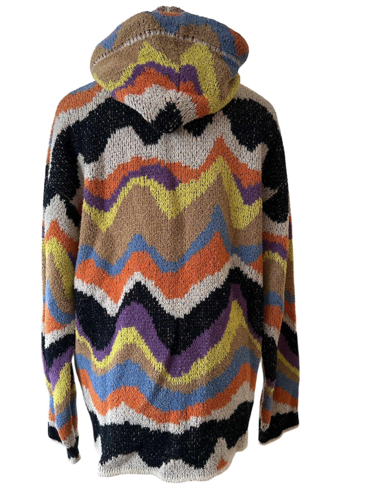 MENS ROBERTO COLLINA HOODED MULTI TOP UNISEX UK MEDIUM NEW & TAGGED