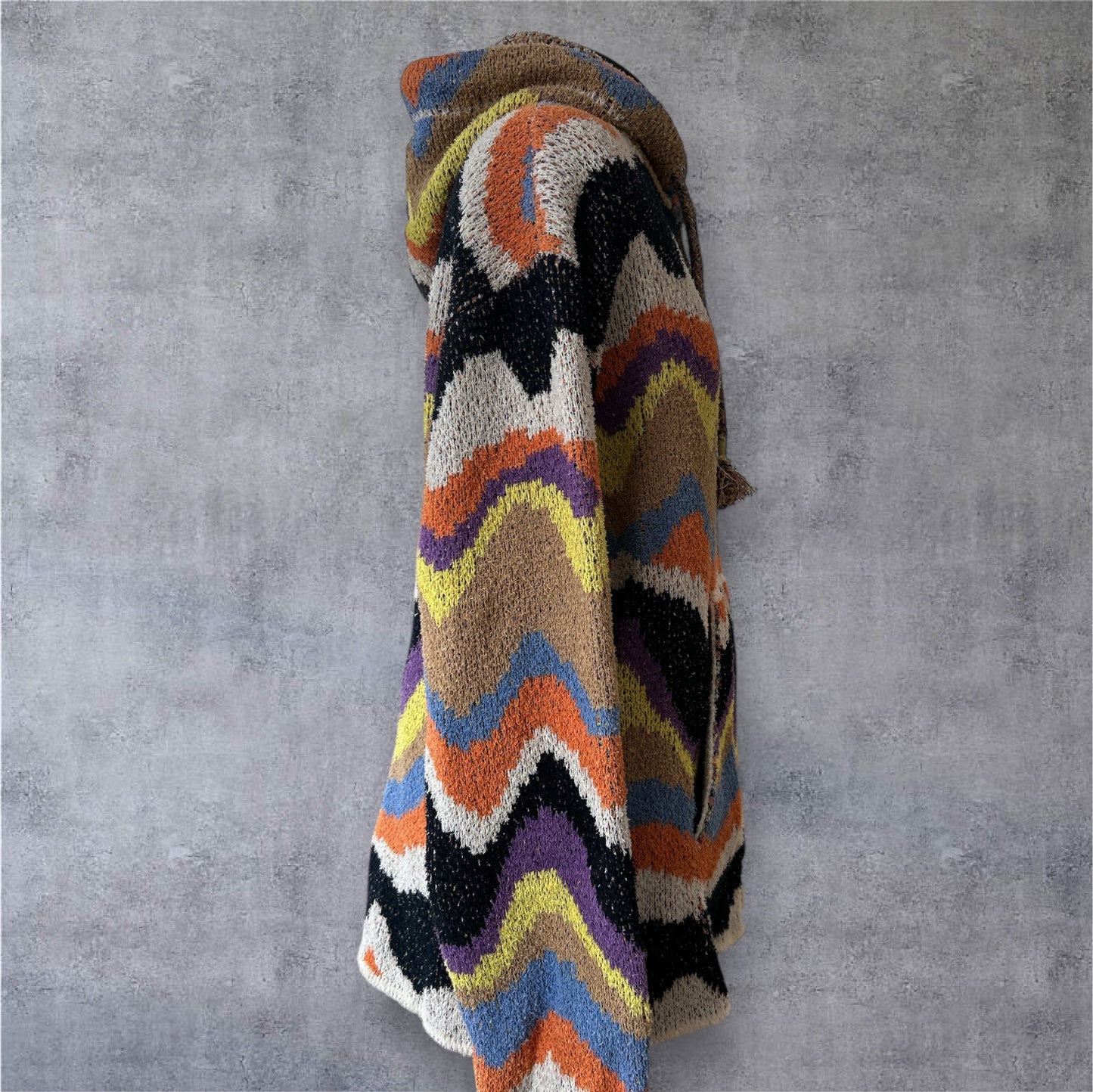 MENS ROBERTO COLLINA HOODED MULTI TOP UNISEX UK MEDIUM NEW & TAGGED