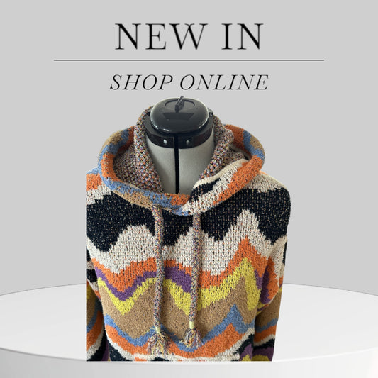 MENS ROBERTO COLLINA HOODED MULTI TOP UNISEX UK MEDIUM NEW & TAGGED