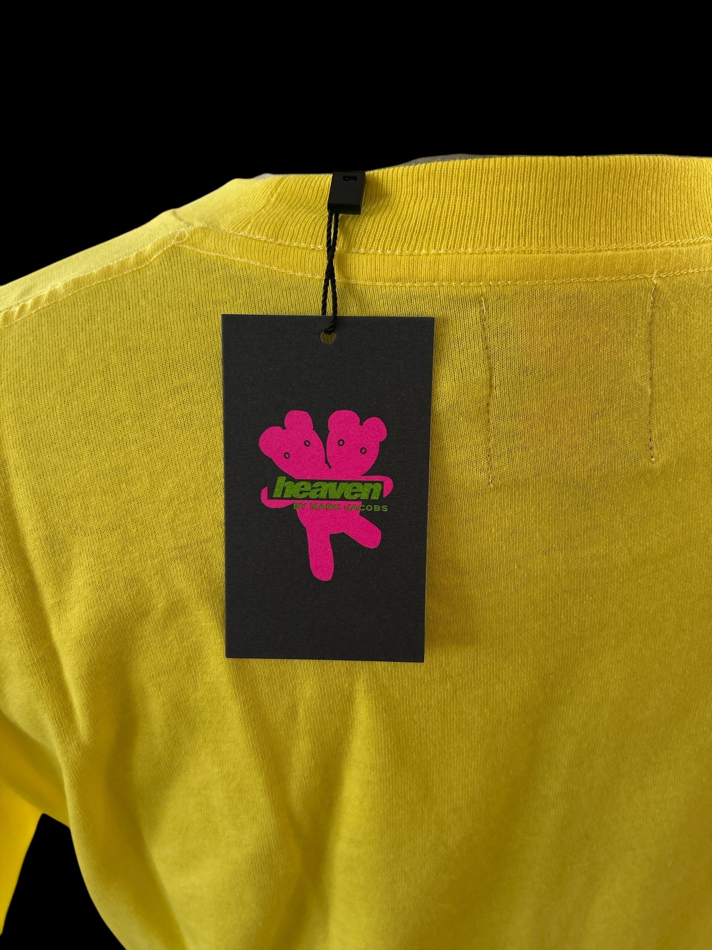 MENS MARC JACOBS HEAVEN T-SHIRT IN YELLOW SMALL UNISEX NEW & TAGGED