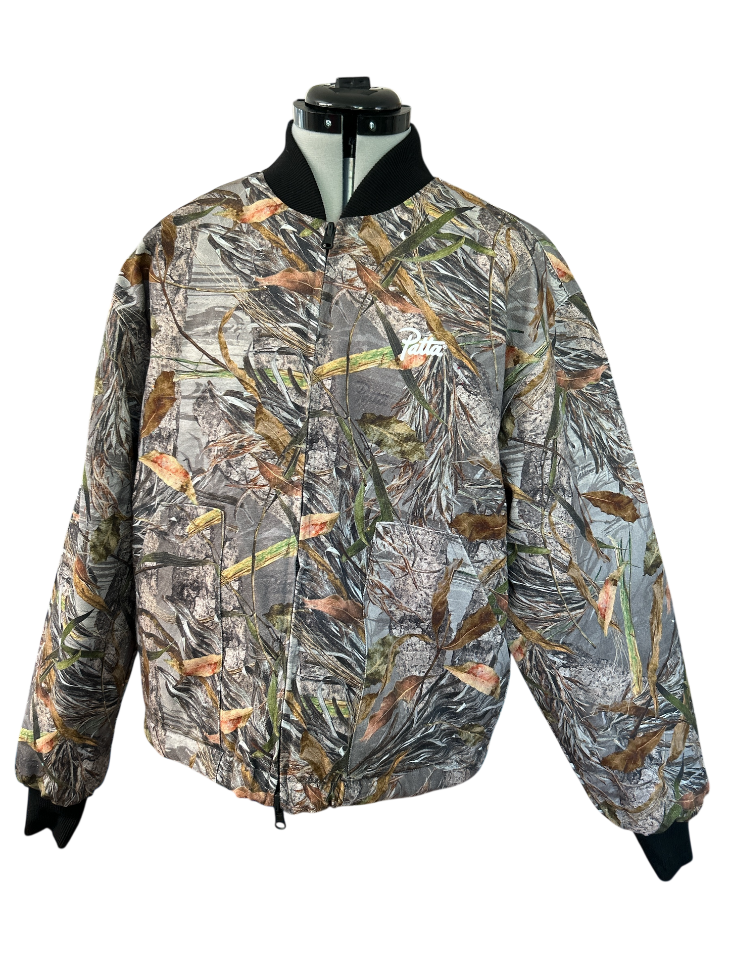 MENS REVERSIBLE PATTA BOMBER JACKET NATURE/ORANGE SIZE SMALL NEW WITH TAGS.
