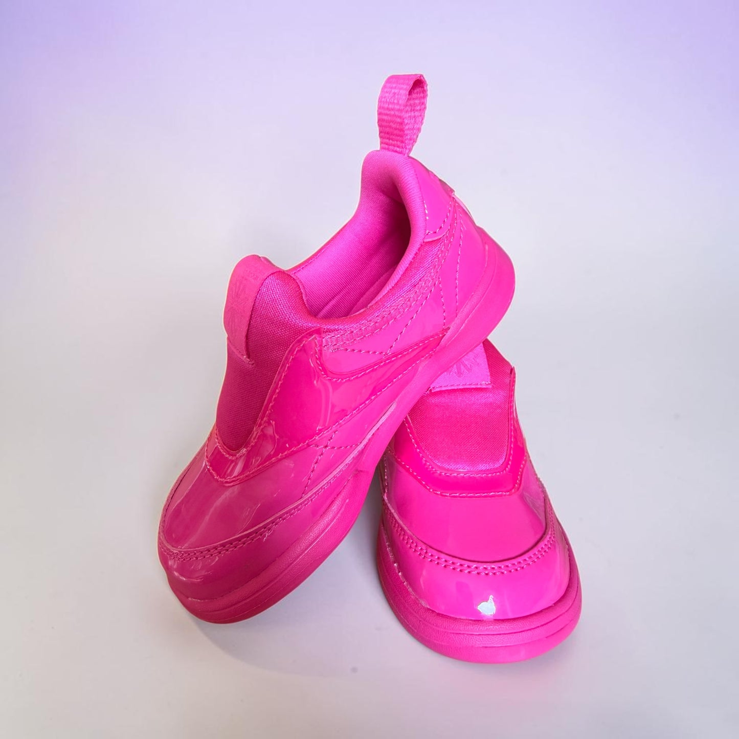 CHILD REEBOK BRIGHT PINK CARD B X TRAINERS UK 6.5 CLUB C. SLIP ON. SIZE NEW