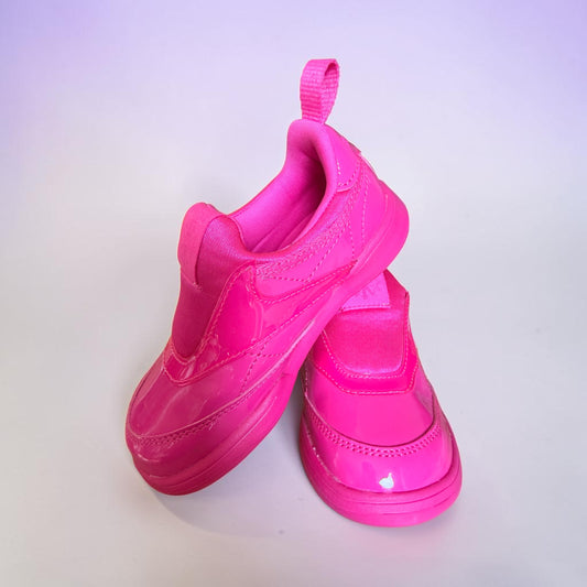 CHILD REEBOK BRIGHT PINK CARD B X TRAINERS UK 6.5 CLUB C. SLIP ON. SIZE NEW