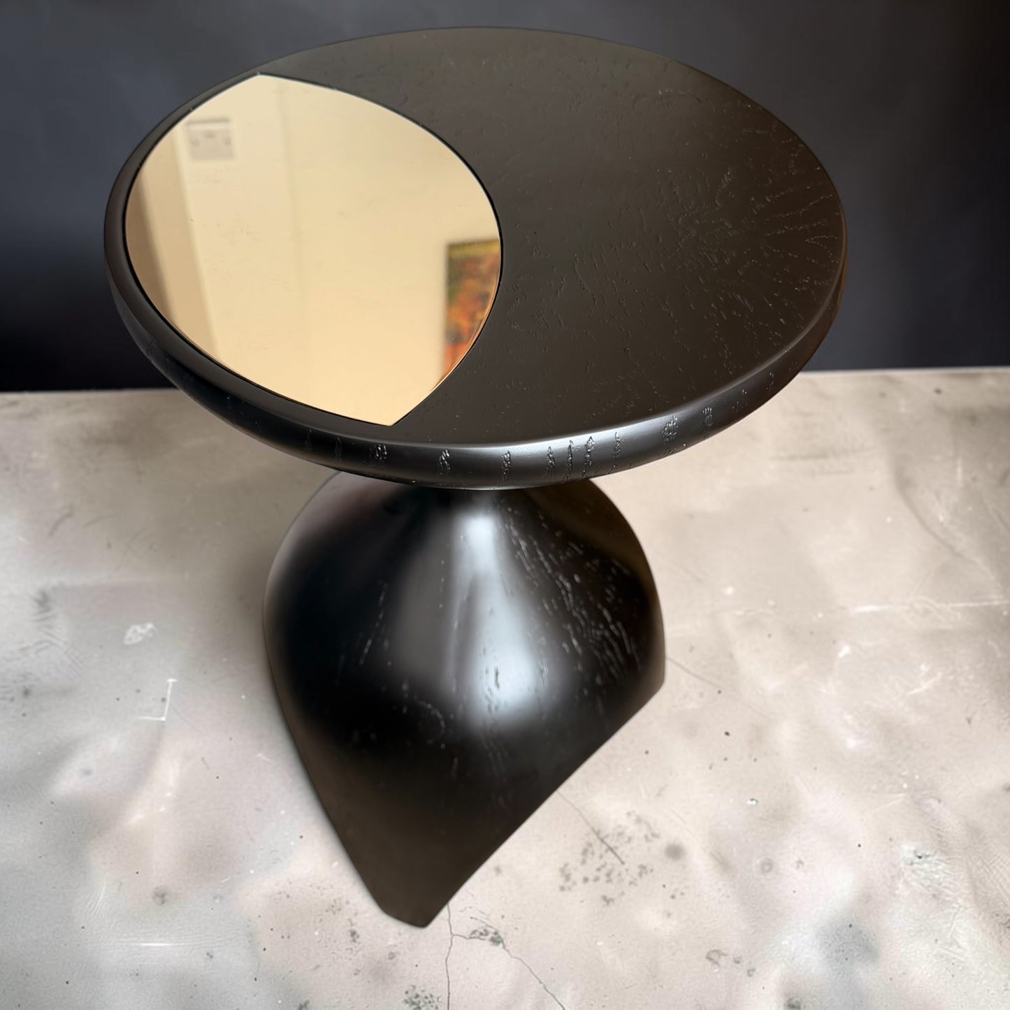 KELLY HOPPEN ANDREW MARTIN QUINN SIDE TABLE SOLID HEAVY DESIGNER TABLE NEW BOXED