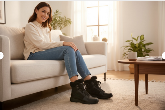 WOMENS CALVIN KLEIN FAUX FUR BOOTS UK SIZE 6.EU.40 NEW TAGGED