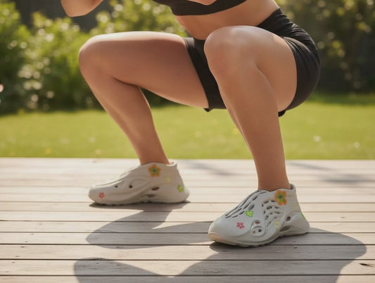 WOMENS AXEL ARIGATO XPLORER CLOG UK SIZE 7.5 EU 41.5 NEW CUSTOM PAINTED FLOWERS IN LIGHT GREY.